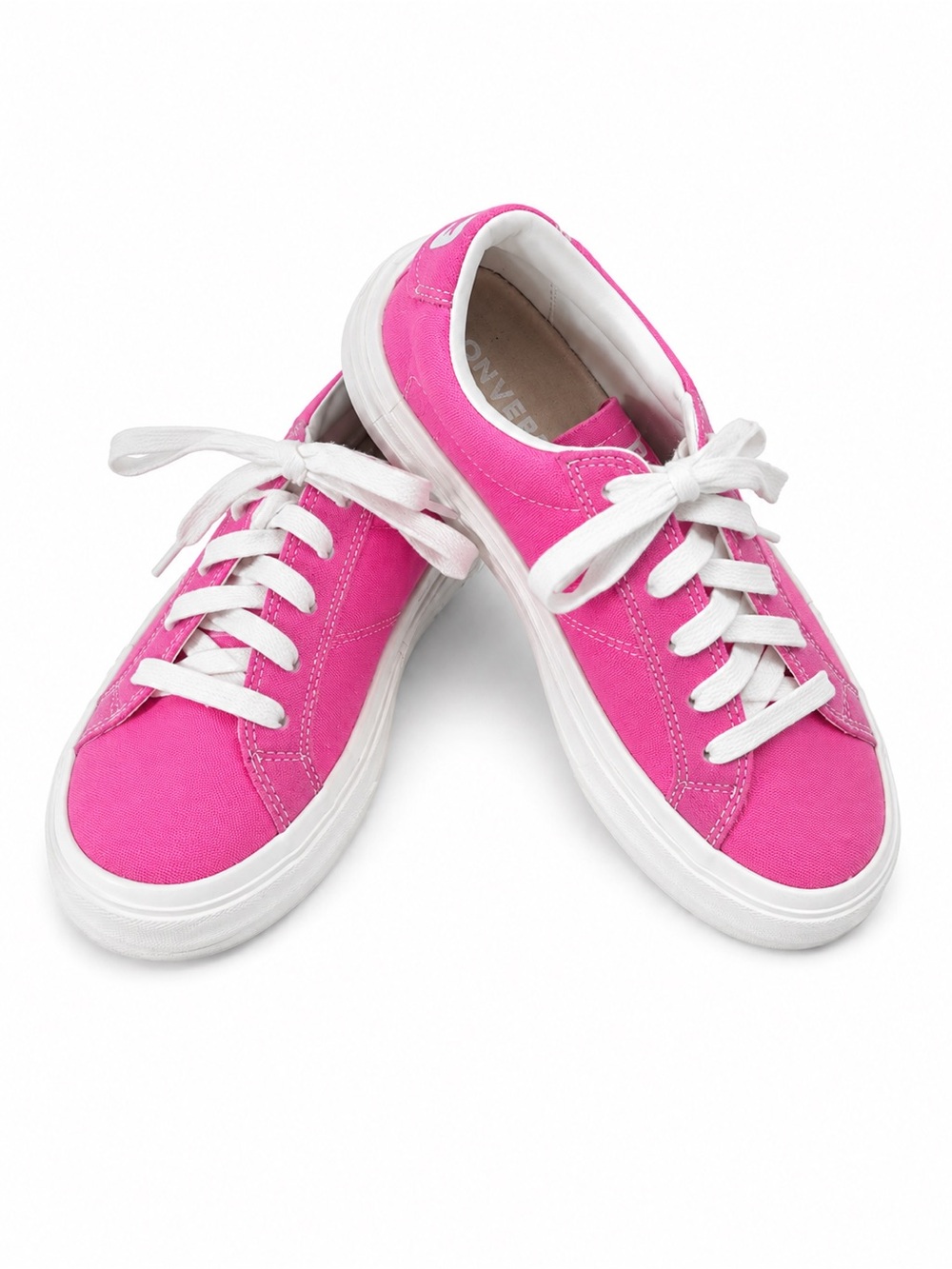 Converse Hot Pink Low-Top Canvas Sneakers